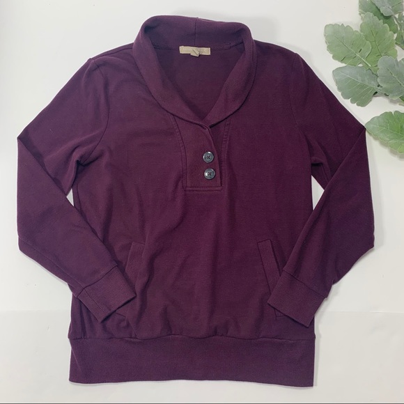 Banana Republic Factory Sweaters - Banana Republic | Plum Sweater with Pockets